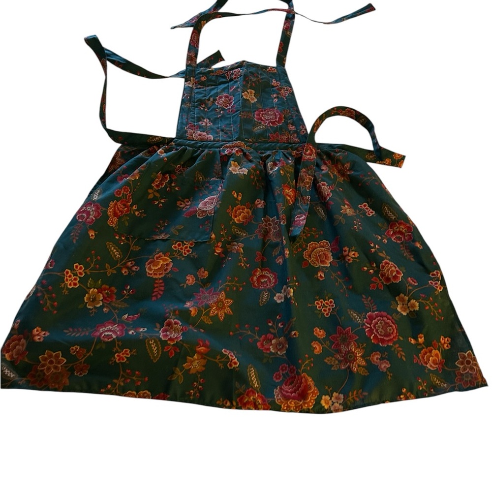 Floral Apron - Green